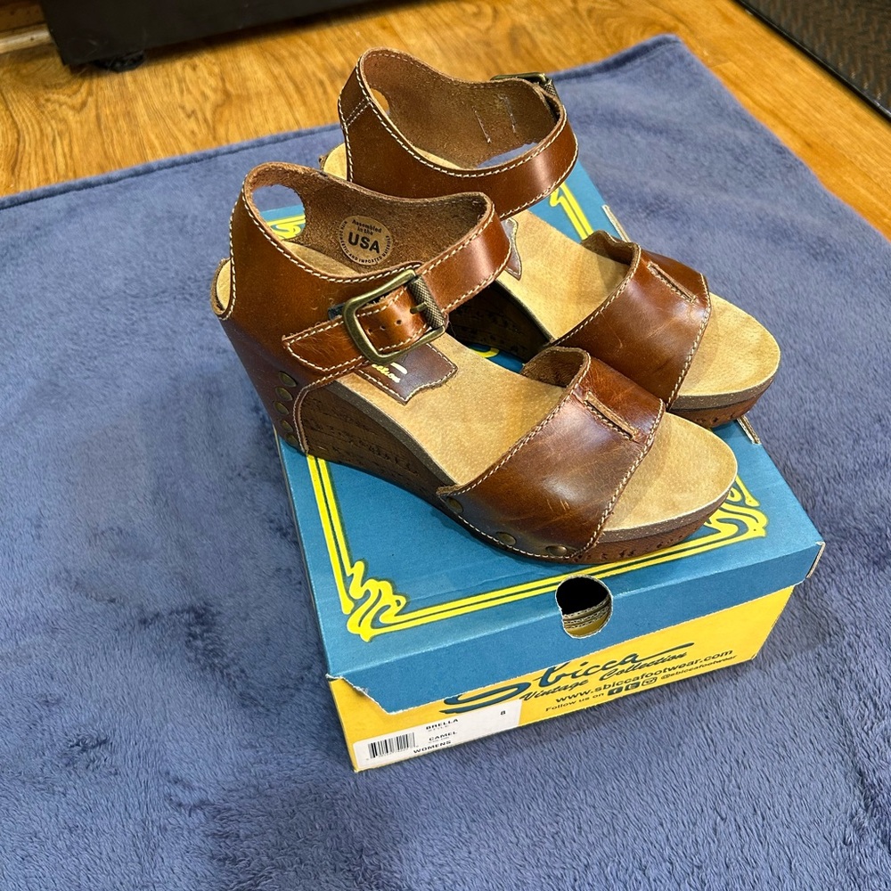 SBICCA Platform Wedge Sandal.